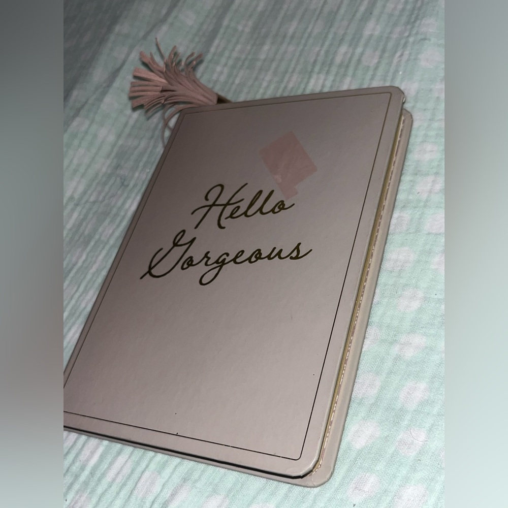 Threshold Target ~ Pink Mauve 'Hello Gorgeous' Journal w/ Tassel~New with Defect
